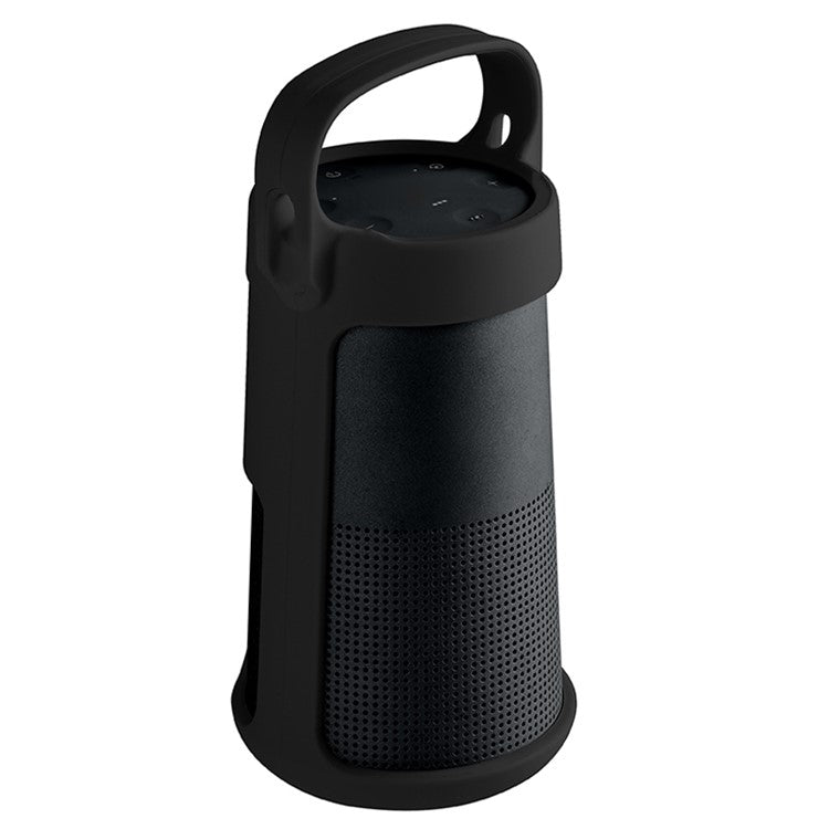 TXESIGN For Bose Soundlink Revolve Bluetooth Speaker Silicone Sleeve Protective Shell Carrying Cover - Black