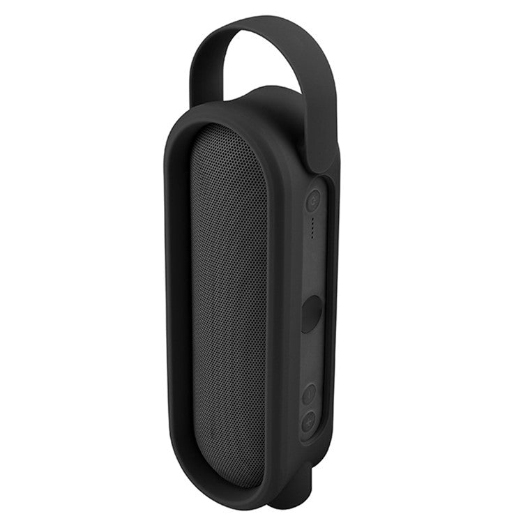 TXESIGN Anti-Scratch Silicone Case for Beats Pill+, Protective Cover Portable Bluetooth Speaker Sleeve with Handle Strap for Carrying - Black