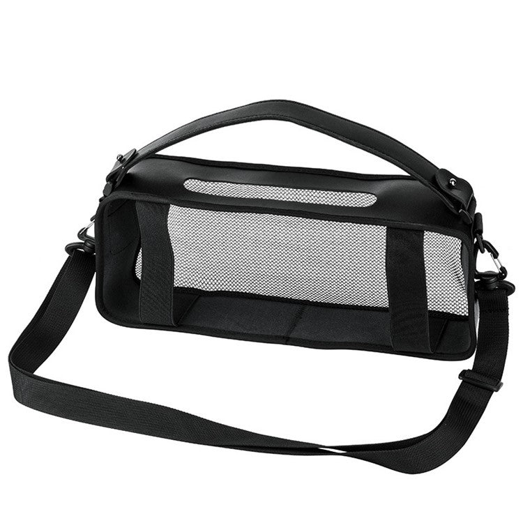 TXESIGN For Doss SoundBox XL Carrying Bag Speaker PU+Nylon Crossbody Bag with Shoulder Strap