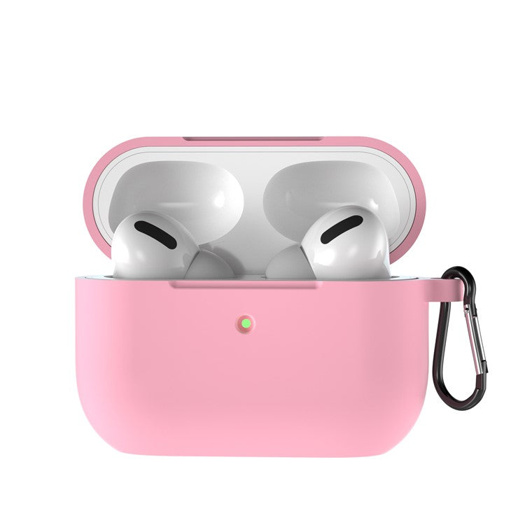 For Apple AirPods Pro Silicone Case with Buckle - Pink