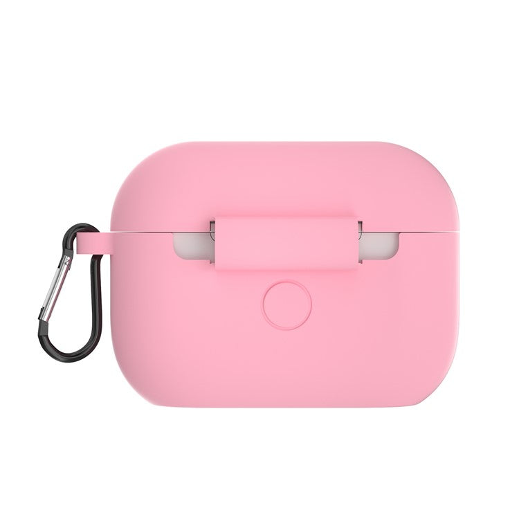 For Apple AirPods Pro Silicone Case with Buckle - Pink