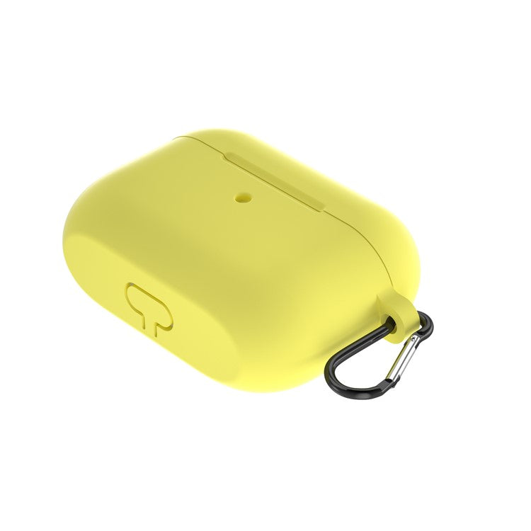 For Apple AirPods Pro Silicone Case with Buckle - Yellow