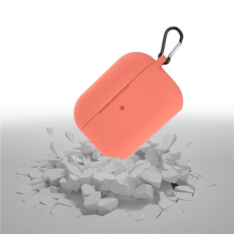 For Apple AirPods Pro Silicone Case with Buckle - Orange