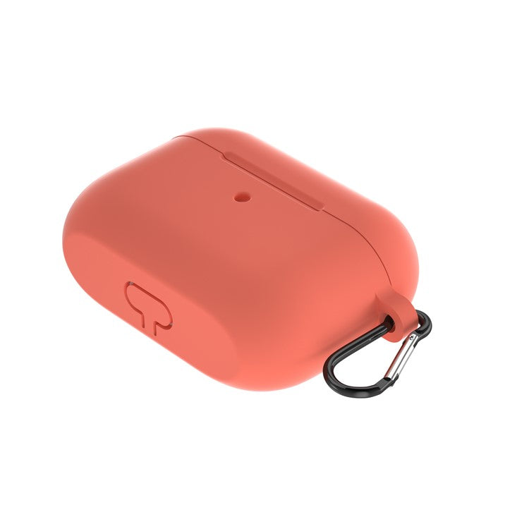 For Apple AirPods Pro Silicone Case with Buckle - Orange