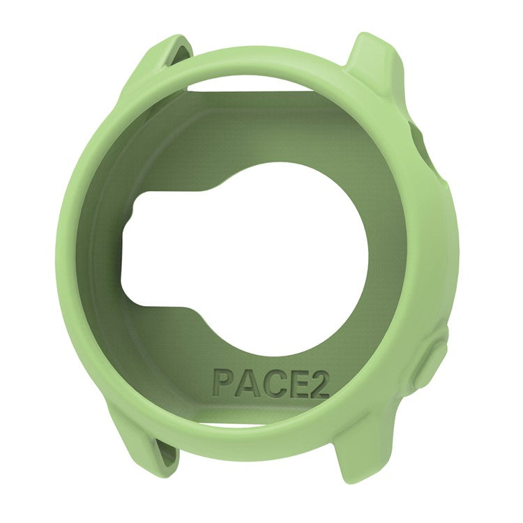 For Coros Pace 2 Watch Case Cover Shockproof Soft Silicone Protective Cover - Matcha Green