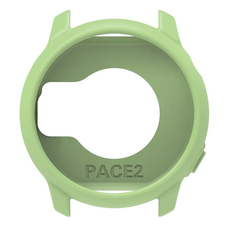 For Coros Pace 2 Watch Case Cover Shockproof Soft Silicone Protective Cover - Matcha Green