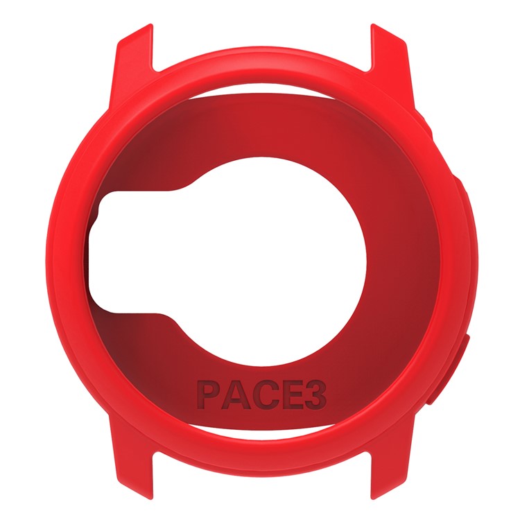 For Coros Pace 3 Watch Case Cover Shockproof Soft Silicone Protective Cover - Red