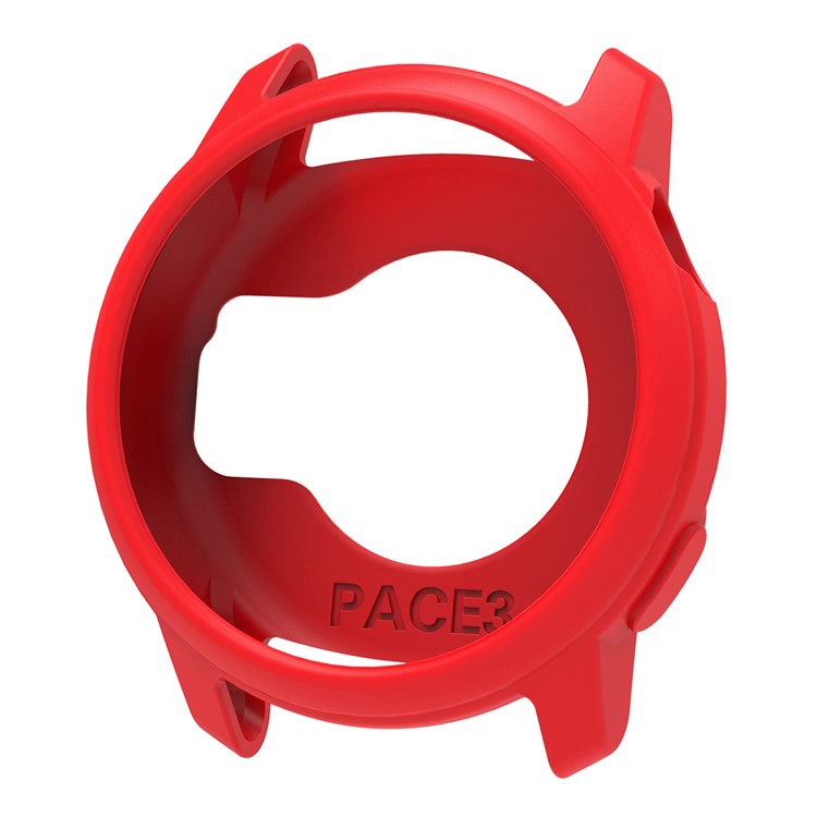 For Coros Pace 3 Watch Case Cover Shockproof Soft Silicone Protective Cover - Red