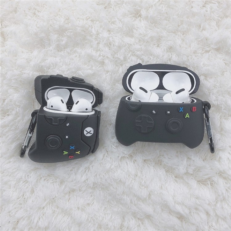 Gamepad Shape Silicone Protective Case for Apple AirPods Pro  - Black