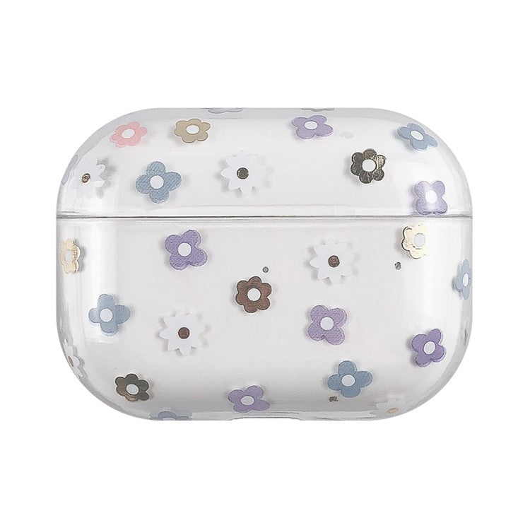 Fruits Printing Skin PC Clear Case for Apple AirPods Pro - Small Flower