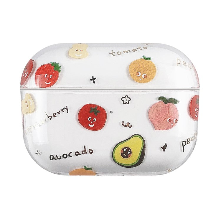 Fruits Printing Skin PC Clear Case for Apple AirPods Pro - Different Fruits