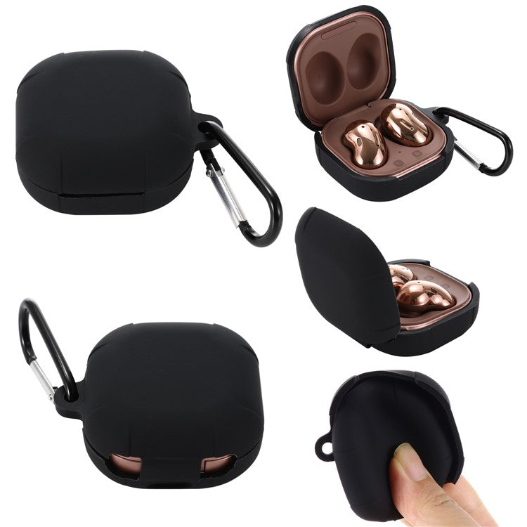 Silicone Protector Earphones Case for Samsung Buds Live / Buds 2 / Buds Pro / Buds Pro 2 - Black