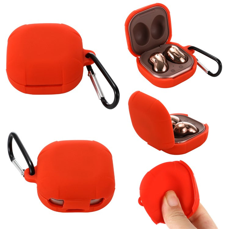 Silicone Protector Earphones Case for Samsung Buds Live / Buds 2 / Buds Pro / Buds Pro 2 - Red