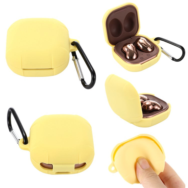 Silicone Protector Earphones Case for Samsung Buds Live / Buds 2 / Buds Pro / Buds Pro 2 - Yellow