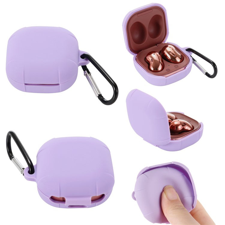 Silicone Protector Earphones Case for Samsung Buds Live / Buds 2 / Buds Pro / Buds Pro 2 - Purple