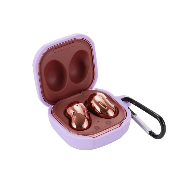 Silicone Protector Earphones Case for Samsung Buds Live / Buds 2 / Buds Pro / Buds Pro 2 - Purple