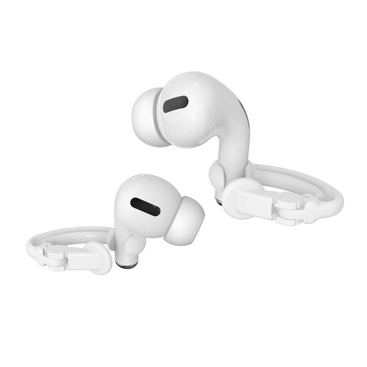 Anti Lost Clip Ear Hook Replacement for AirPod Headphone Anti Slip - White