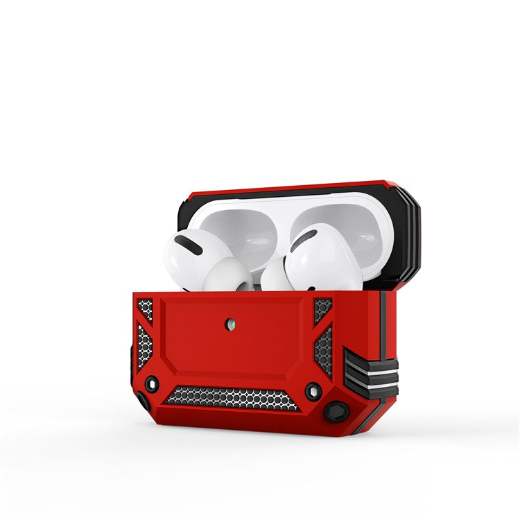 Shockproof Military Protection Case Anti-fall Phone AirPods Cover for Apple AirPods Pro - Red