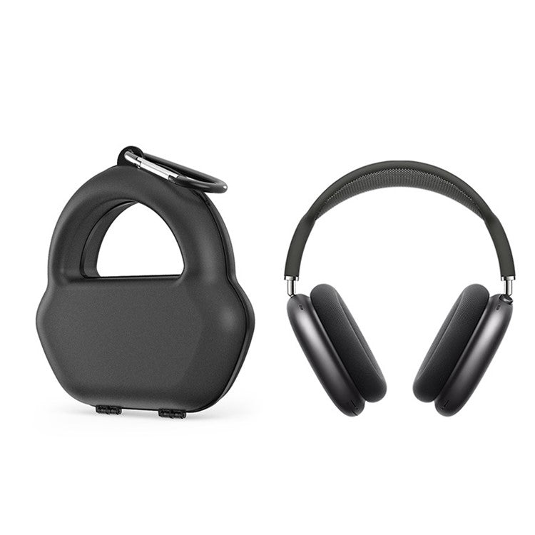 For AirPods Max 2024 (USB-C) / Max Portable Travel Headset Carry Bag Bluetooth Headphone Storage Case - Black