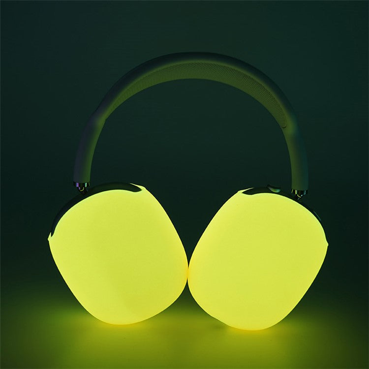 Drop Proof Silicone Protective Case for AirPods Max 2024 (USB-C) / Max Dustproof Cover - Luminous Yellow