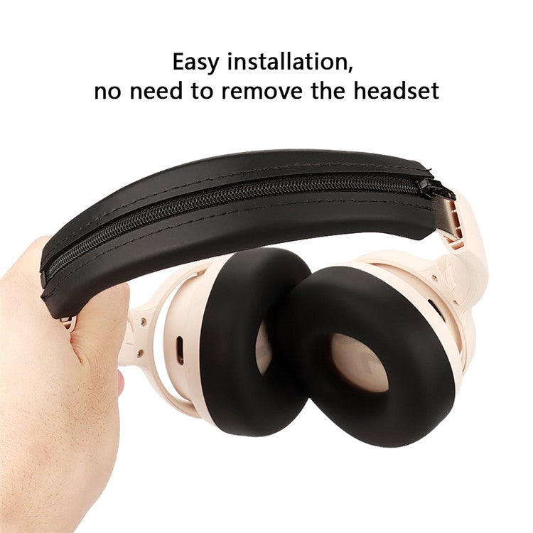 For SoundPEATS Space Headset Silicone Case Bluetooth Earphone Ears Caps with Head Beam Cover - Beige