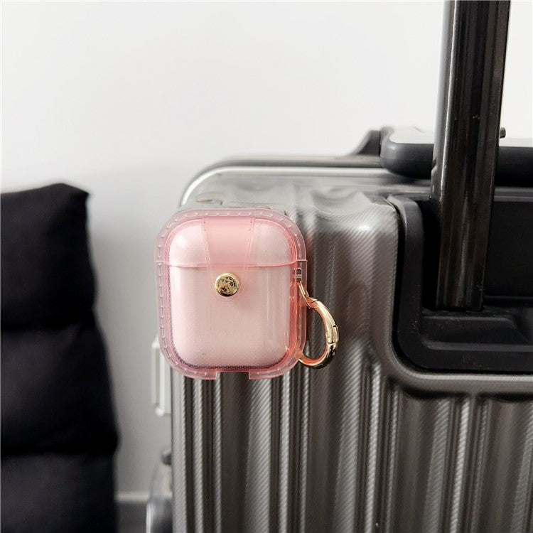 For Apple AirPods with Charging Case (2016) / (2019) / Apple AirPods with Wireless Charging Case (2019) Protective Cover - Pink