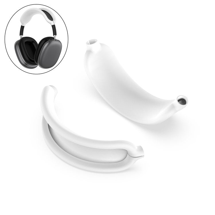 Silicone Headphone Headband Cover Replacement Cushion for AirPods Max 2 / AirPods Max - White