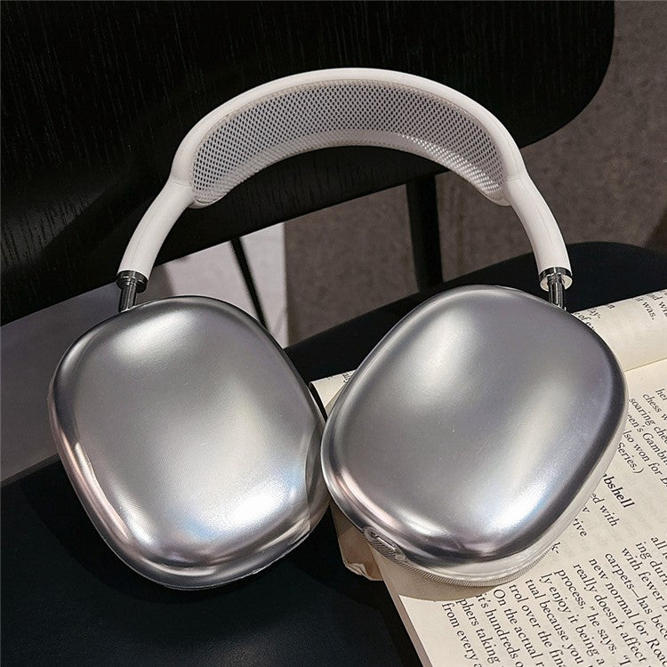 For AirPods Max 2024 (USB-C) / Max 1 Pair Electroplating TPU Earmuff Shell Headphone Protective Cover