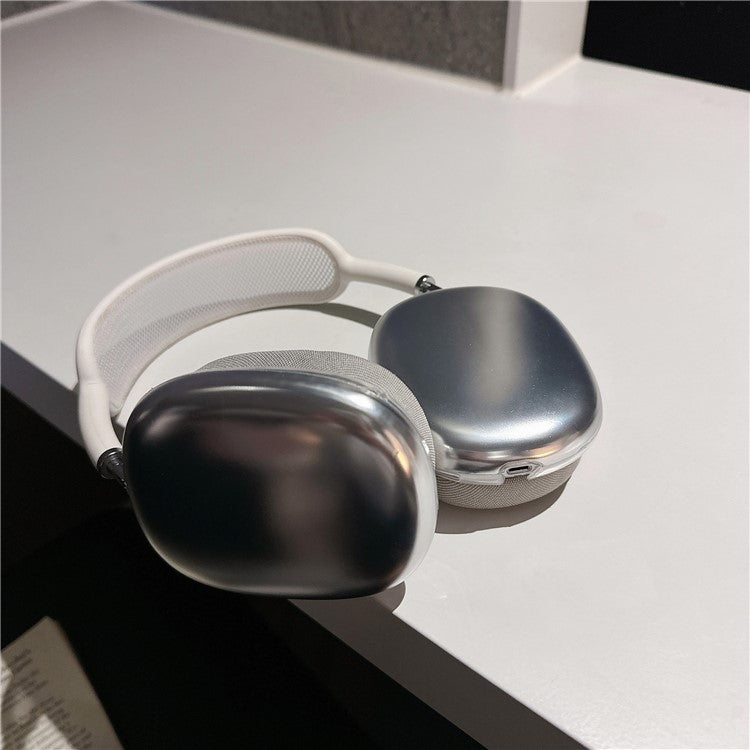 For AirPods Max 2024 (USB-C) / Max 1 Pair Electroplating TPU Earmuff Shell Headphone Protective Cover