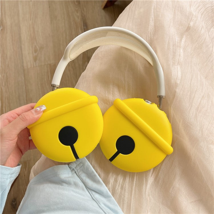 For AirPods Max 2024 (USB-C) / Max 1 Pair Cartoon Design Silicone Earmuff Shell Headphone Protective Cover - Bell