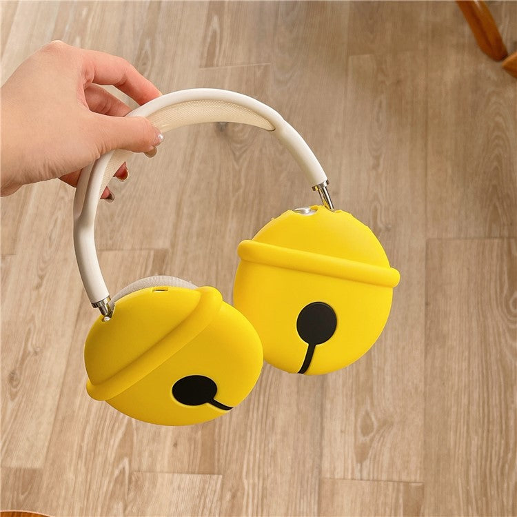 For AirPods Max 2024 (USB-C) / Max 1 Pair Cartoon Design Silicone Earmuff Shell Headphone Protective Cover - Bell