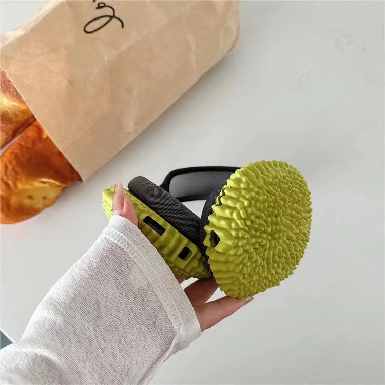 For AirPods Max 2024 (USB-C) / Max 1 Pair Cartoon Design Silicone Earmuff Shell Headphone Protective Cover - Durian