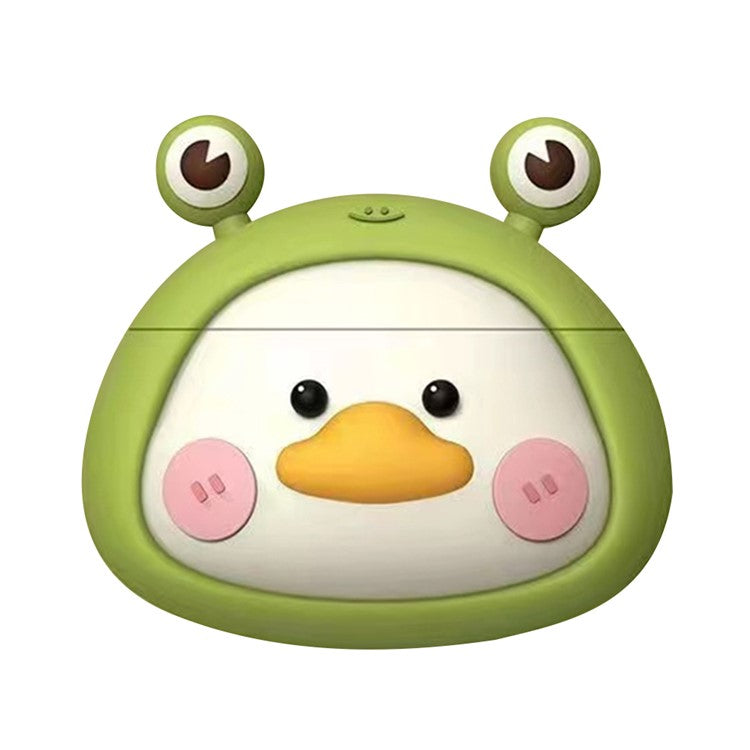 For Apple AirPods with Wireless Charging Case (2019) / AirPods with Charging Case (2019) / (2016) Cartoon Soft Silicone Cover - Frog-eyed Duck