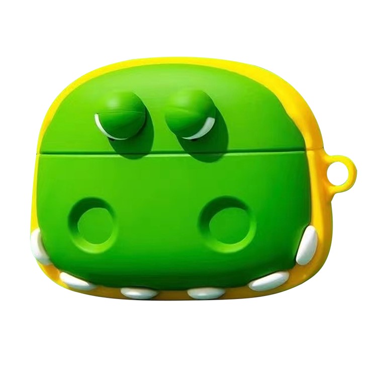 For Apple AirPods with Wireless Charging Case (2019) / AirPods with Charging Case (2019) / (2016) Cartoon Anti-Drop Silicone Cover - Alligator Head