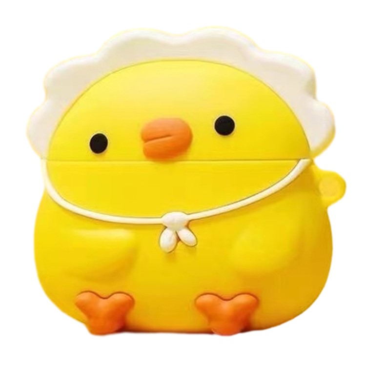 For Apple AirPods 3 Cute Cartoon Silicone Case Bluetooth Earphone Protection Cover - Cute Yellow Chicken