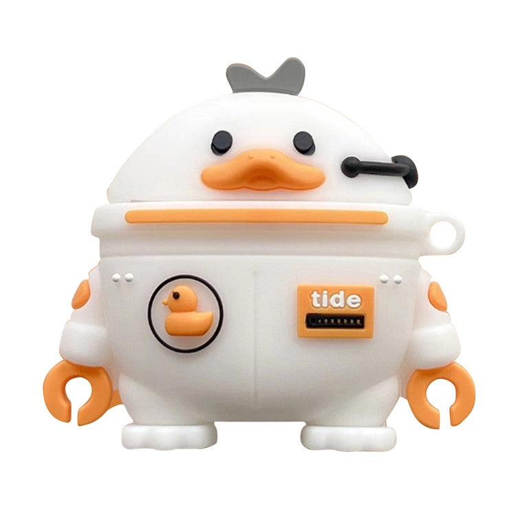 For Apple AirPods 3 Cartoon Design Silicone Sleeve Bluetooth Earphone Anti-Scratch Cover - Space Duck