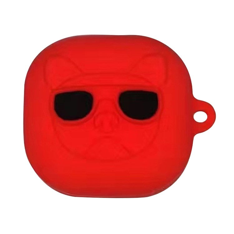 For Samsung Galaxy Buds2 Pro Cartoon Shape Earphone Cover Silicone Case - Red Dog