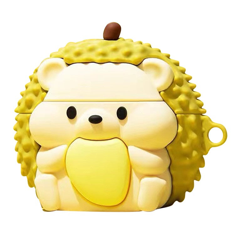 For Samsung Galaxy Buds2 Cartoon Durian Hedgehog Protective Cover Bluetooth Earphone Silicone Case