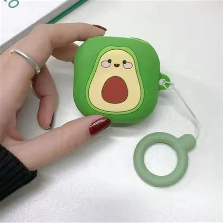 For Samsung Galaxy Buds Pro Bluetooth Earphone Silicone Cover Lovely Cartoon Sleeve - Avocado