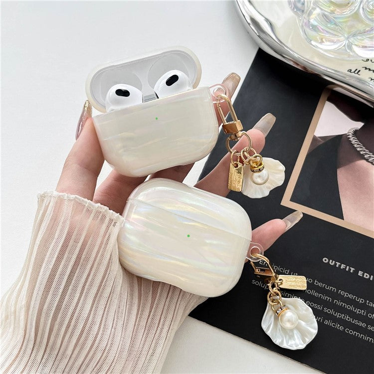 For Apple AirPods 3 Case IMD TPU Full Protection Cover Accessories with Pendant