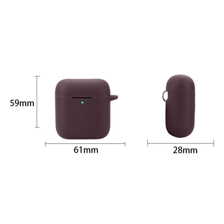 For Marshall Minor IV Headset Case Silicone Portable Scratch-Resistant Cover with Buckle - Dark Red