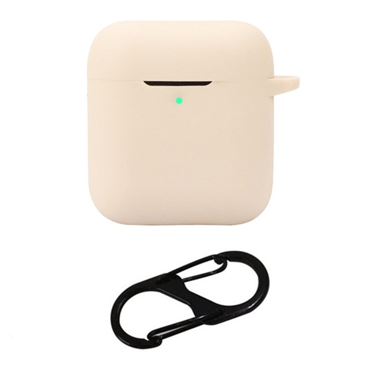 For Marshall Minor IV Headset Case Silicone Portable Scratch-Resistant Cover with Buckle - Beige