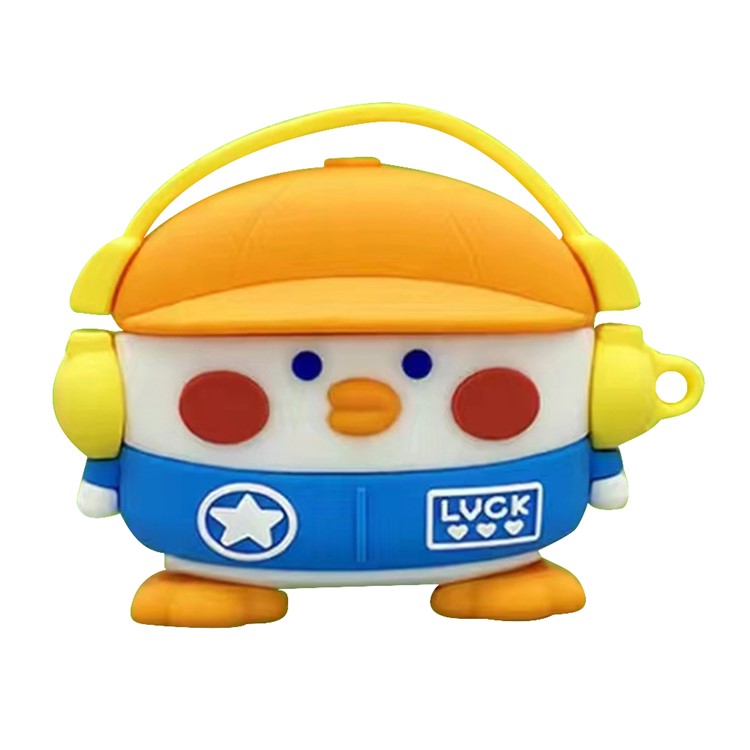 For Lenovo LP19 Cartoon Bluetooth Earphone Case Soft Silicone Protective Cover - Headset Chick