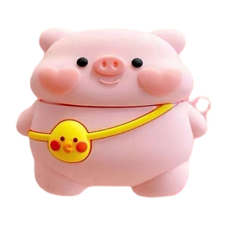 Protective Cover for Lenovo LP19 Cartoon Bluetooth Earphone Soft Silicone Case - Bag Pig