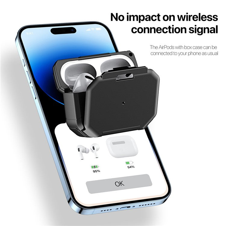 DUX DUCIS PECF Series For Apple AirPods with Charging Case (2016) / (2019) / AirPods with Wireless Charging Case (2019) Earphone Cover - Black