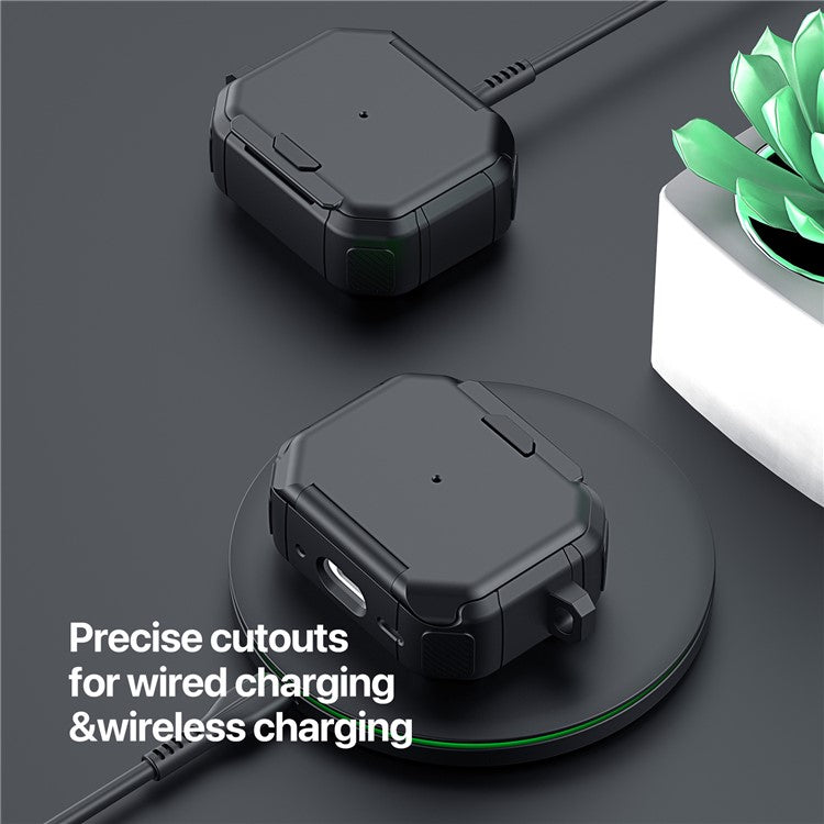 DUX DUCIS PECF Series For Apple AirPods with Charging Case (2016) / (2019) / AirPods with Wireless Charging Case (2019) Earphone Cover - Black