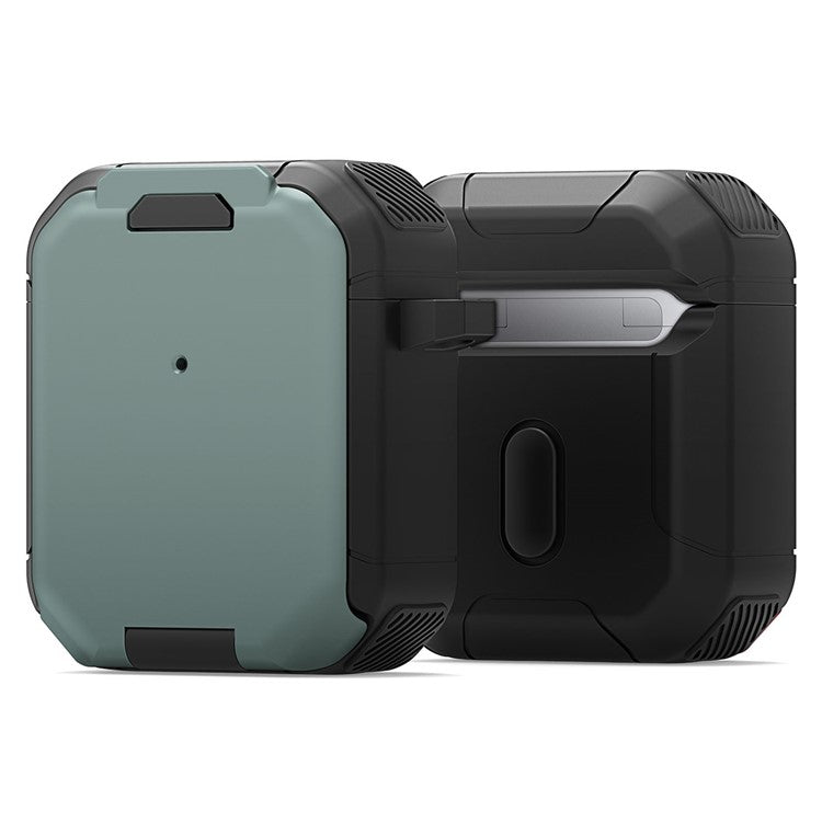 DUX DUCIS PECF Series For Apple AirPods with Charging Case (2016) / (2019) / AirPods with Wireless Charging Case (2019) Earphone Cover - Army Green