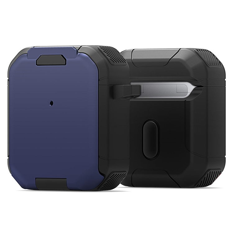 DUX DUCIS PECF Series For Apple AirPods with Charging Case (2016) / (2019) / AirPods with Wireless Charging Case (2019) Earphone Cover - Navy Blue