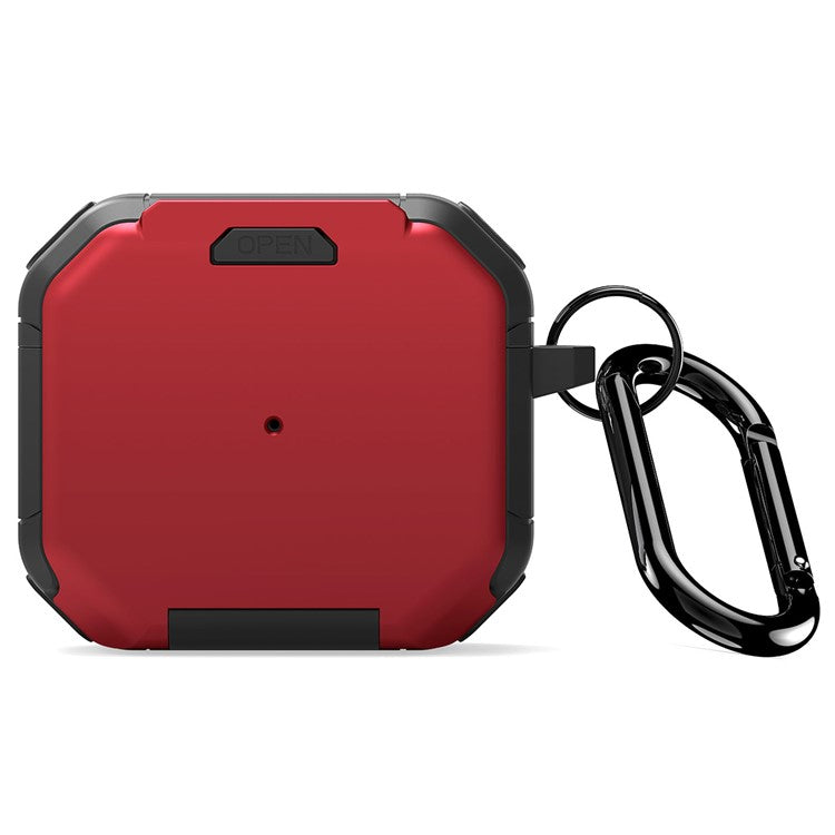 DUX DUCIS PECF Series For Apple AirPods 3 Anti-Scratch PC+TPU Headset Protector Case Earphone Cover - Red