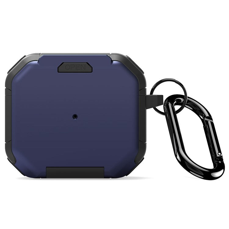 DUX DUCIS PECF Series For Apple AirPods 3 Anti-Scratch PC+TPU Headset Protector Case Earphone Cover - Navy Blue